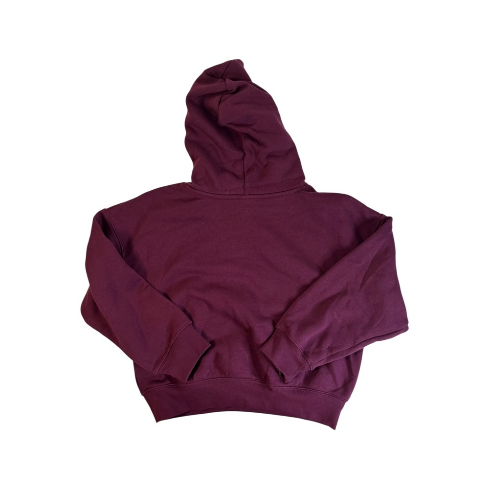 Jordan Pullover Hoodie Jumpman Bordeaux Purple Sweatshirt Girls Size M 10-12 NWT - Picture 2 of 5